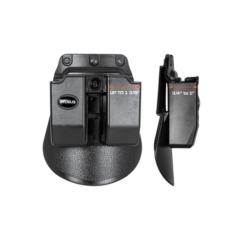 Fobus 6945HRP Evolution Double Ambidextrous Roto-Paddle Magazine Pouch for .45 Double-Stack