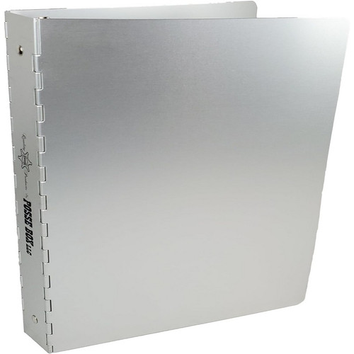 Posse Box RD-50 1" Aluminum Hinged-Spine 3-Ring Binder - 11.25" x 18.50"