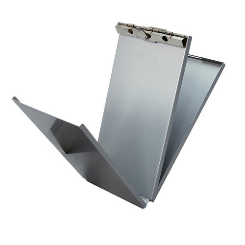 Saunders 10003 Recycled Aluminum A-Holder Form Holder, 4.75" x 9.50" Size, Serrated Clip, Silver, 5.25" x 10.00"