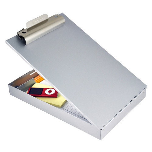 Saunders 11019 Recycled Aluminum Redi-Rite Top-Open Storage Clipboard, Legal Size, High Capacity Clip, Silver, 9.00" x 16.25"