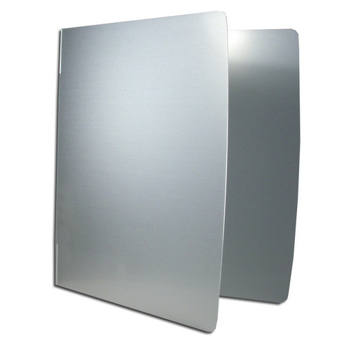Saunders 00604 TuffBinder Aluminum Binder, 1.5" Capacity, Round Ring, 3-Ring Binder, Silver