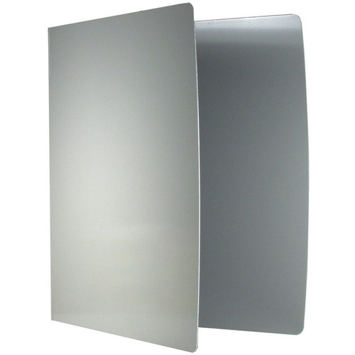 Saunders 00603 TuffBinder Aluminum Binder, 1" Capacity, Round Ring, 3-Ring Binder, Silver