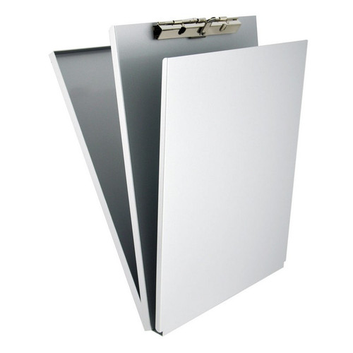 Saunders 10017 Recycled Aluminum A-Holder Form Holder, Letter/A4 Size, Serrated Clip, Silver