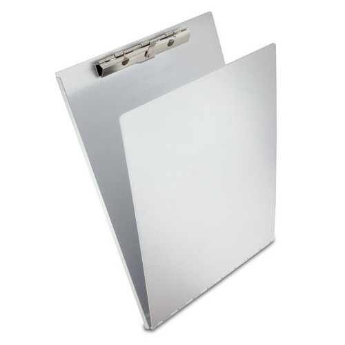Saunders 12017 Recycled Aluminum Clipboard w/ Writing Plate, Letter/A4 Size, Serrated Clip, Silver, 9.00" x 12.50"