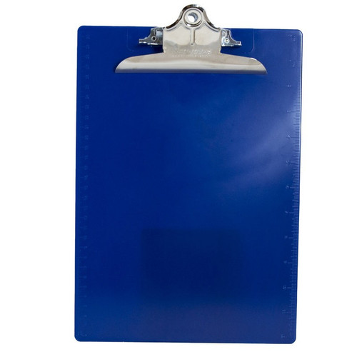 Saunders Recycled Plastic Clipboard, Letter/A4 Size, High Capacity Clip, Inch/Metric Ruler Edges, 9.00" x 13.25"