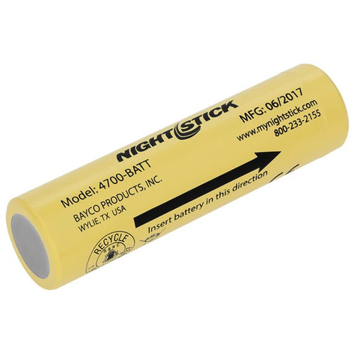 Nightstick 4700-BATT 18650 Lithium-ion Rechargeable Battery for NSR-4708B & USB-4708B Lights