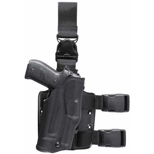 Safariland Model 6355 ALS Tactical Holster w/ Quick-Release Leg Harness for Heckler & Koch P2000 w/ Streamlight TLR-1