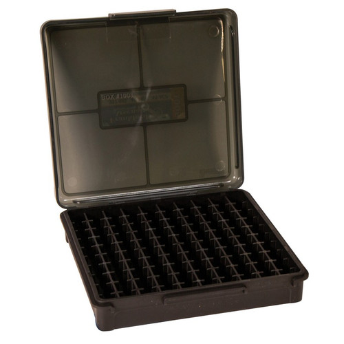 100 Count Hinge-Top Handgun or Rifle Ammo Box