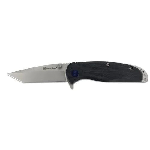 Smith & Wesson SW1100066 Nylon Folding Knife 2.64" 8Cr13MoV Steel Blade, G10 Texture Handle