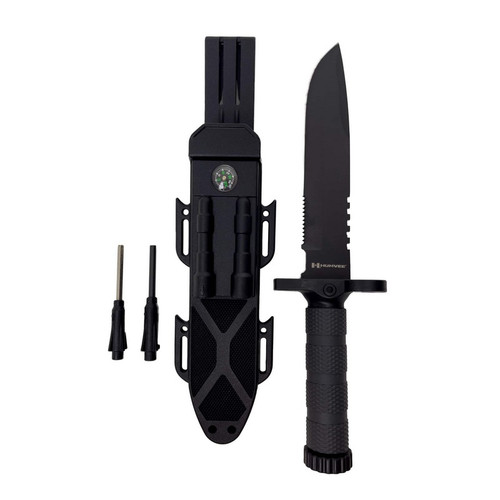 HUMVEE HMV-KFXB-01 Next Gen. Survival Knife w/ Sharpener & Firestarter