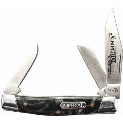 Imperial IMP17S Stockman Folding Pocket Knife 2.50" 3Cr13 Stainless Steel Blade, POM Handle