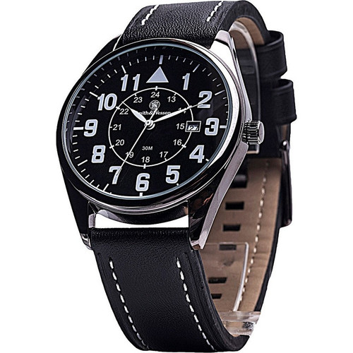 Smith & Wesson SWW-6063 Civilian Japanese Movement, Genuine Leather Strap