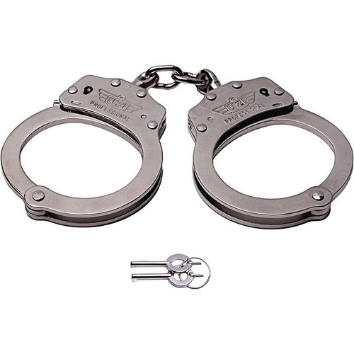 UZI HC-PRO-S Professional Handcuffs w/ 2 Keys - Silver