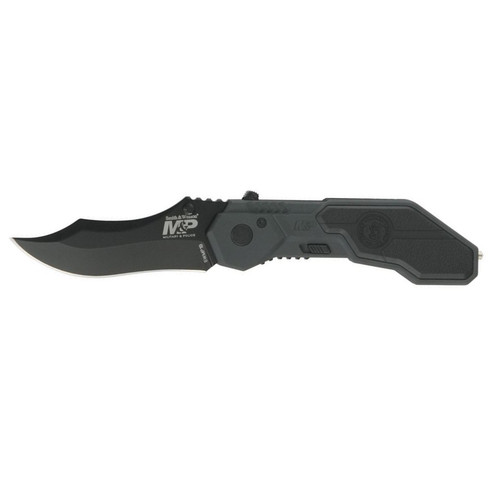 Smith & Wesson SWMP1B M&P® M.A.G.I.C.® Assisted Opening Liner Lock Folding Knife 2.90" 4034 Stainless Steel Straight Edge Clip Point Blade, Aluminum Handle
