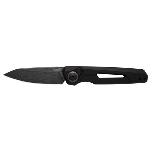 Kershaw 7550 Launch 11 Automatic Folding Knife Drop Point 2.75" Black-Oxide BlackWash Coating CPM 154 Plain Edge Blade, Black Handle