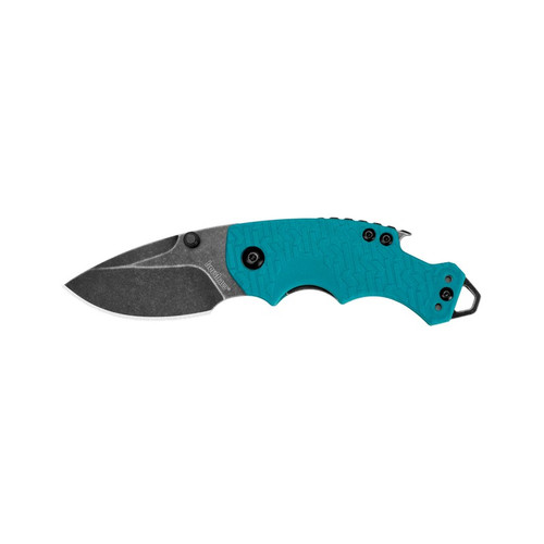Kershaw 8700TEALBW Shuffle, Teal Blackwash Folding Knife Drop Point 2.40" Black-Oxide BlackWash Coating 8Cr14MoV Plain Edge Blade, Teal Handle