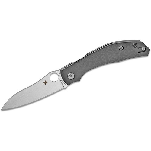 Spyderco C241CFP Kapara Folding Knife 3.39" CPM-S30V Plain Edge Blade, Carbon Fiber Handle