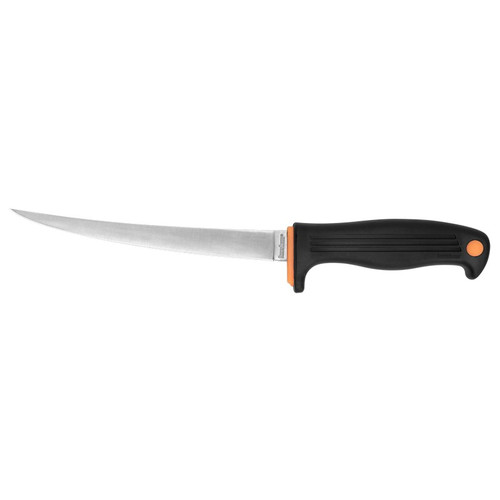 Kershaw 1257 Clearwater 7" Fillet Knife Trailing Point Plain Edge Blade, Gray & Black Handle