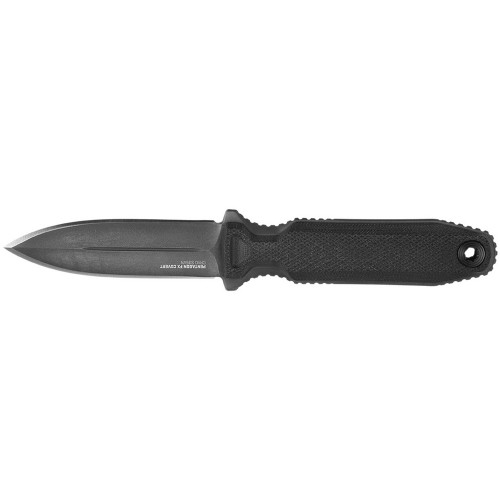 SOG 17-61-03-57 Pentagon FX Covert Fixed Knife 3.41" S35VN Spear Point Plain Edge Blade, Blackout G10 Handle