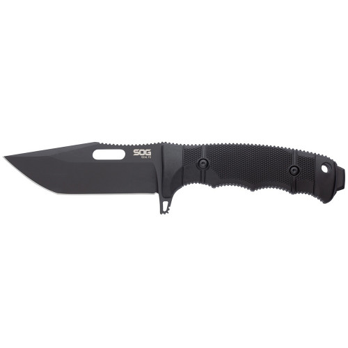 SOG 17-21-02-57 Seal FX Fixed Knife 4.30" S35VN Tanto Plain Edge Blade, Black GRN Handle