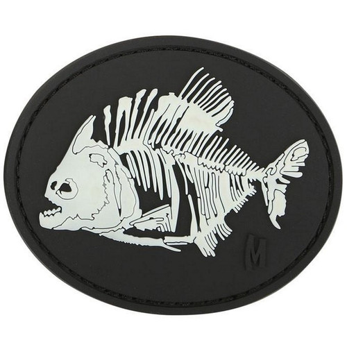 Maxpedition PVCPATCH-PIRAZ Piranha Bones Morale Patch - Glow - 3.00" x 2.50" Maxpedition PVCPATCH-PIRAZ Piranha Bones Morale Patch - Glow - 3.00" x 2.50"
