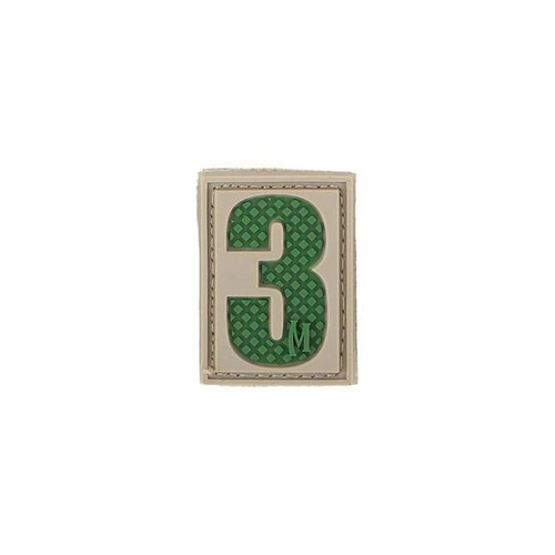 Maxpedition NUM3 Number 3 Morale Patch - 0.84" x 1.18"