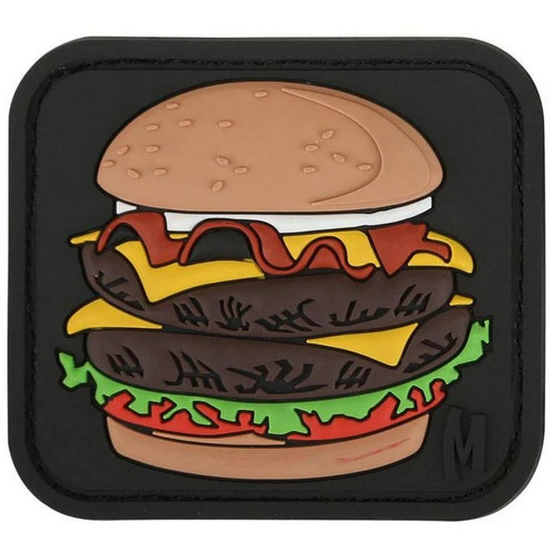 Maxpedition PVCPATCH-BURGC Burger Morale Patch - Full Color - 2.10" x 1.88"