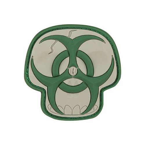 Maxpedition BZSK Biohazard Skull Morale Patch - 2" x 2"