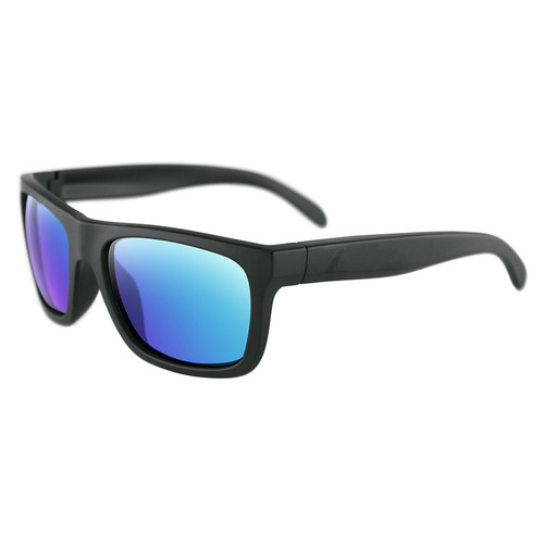 ZANheadgear EZCV001 Cavern Sunglasses w/ Matte Black Frame & Smoked/Green Revo Lens