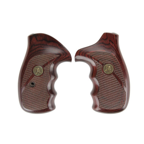 Pachmayr Deluxe Laminate Revolver Grips, Rosewood