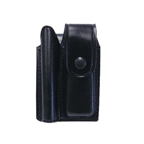 Maglite AM2A346 Double Leather Holster for Mini Maglite AA & Folding Knife, Black