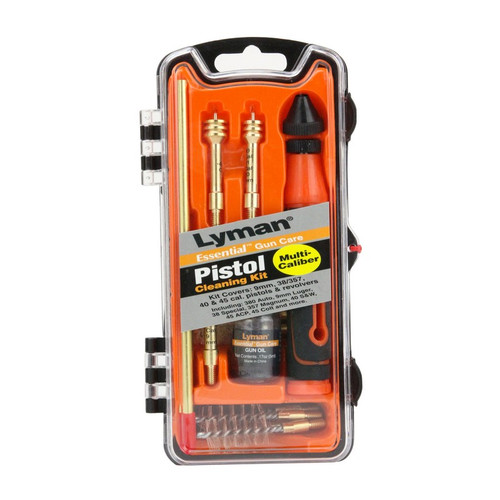 Lyman 04036 Multi Caliber Pistol Cleaning Kit 9mm, 40Cal, 45ACP 3 Caliber Pistol Cleaning Kit 9mm, 40Cal, 45ACP