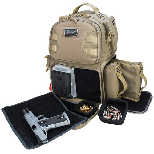 GPS T1610BPT Tactical Range 2-Handgun Backpack