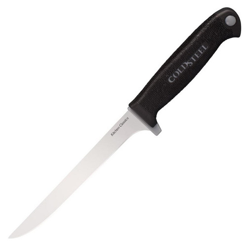 Cold Steel 59KSBNZ Kitchen Classics Boning Knife 6.00" 4116SS Straight Back Plain Edge Blade, Black Kray-Ex™ Handle