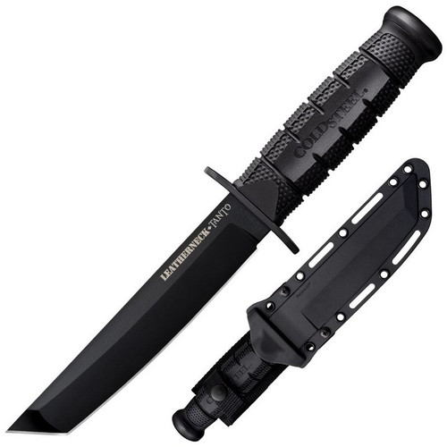Cold Steel 39LSFCT Leatherneck Tanto Knife 7.00" D2 Plain Edge Blade, Black Griv-Ex™ Handle Cold Steel 39LSFCT Leatherneck Tanto Knife 7.00" D2 Plain Edge Blade, Black Griv-Ex™ Handle