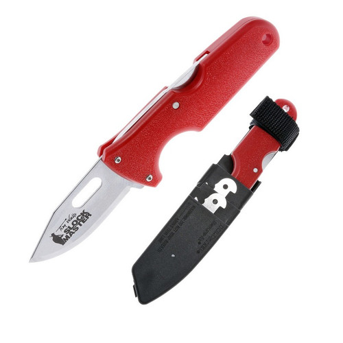 Cold Steel 40AT Click-N-Cut Slock Master Knife 2.50" 420J2 Multiple Blades, Red Long ABS Handle