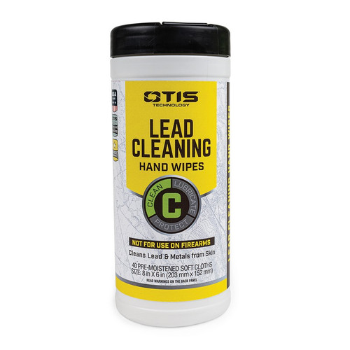 Otis Technology FG-40C-LRW Lead Cleaning Hand Wipes 40 Count Canister