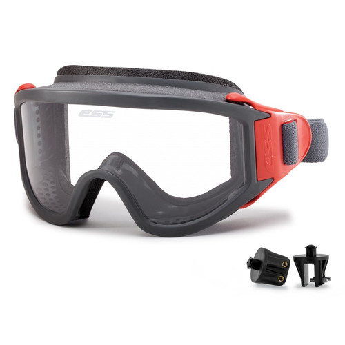 ESS 740-0287 X-Tricator Goggles w/ Gray/Red Frame & Clear Lens