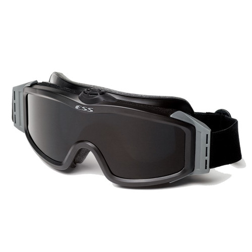 ESS 740-0132 Profile Asian-Fit TurboFan Goggles, Black Frame w/ Clear & Smoke Gray Lens