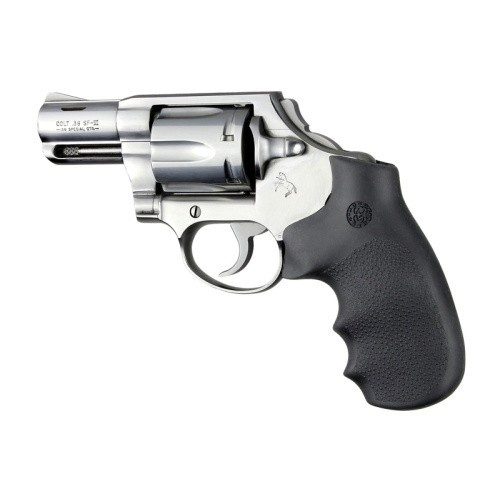 Hogue 48000 Overmolded Rubber Monogrip for Colt Detective Special, Black