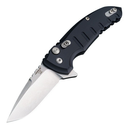 Hogue 24170 X1-Microflip Folding Knife 2.75" CPM 154 Drop Point Blade, Matte Black Handle