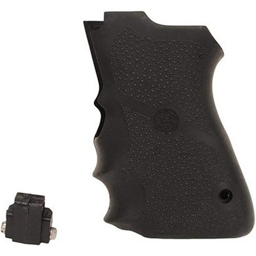 Hogue 69000 Rubber Grip with Finger Grooves for Smith & Wesson 6906, Black