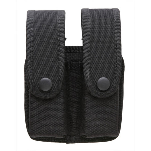 Uncle Mike's Fitted Pistol Divided Magazine Case w/ Flaps for Double Row Mags