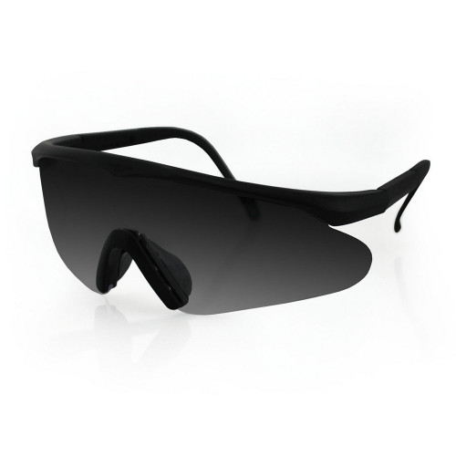 Bobster ESB115AC ESB Shooting Glasses w/ Matte Black Frame, & 3 interchangeable Lenses (Amber, Clear, Smoke)