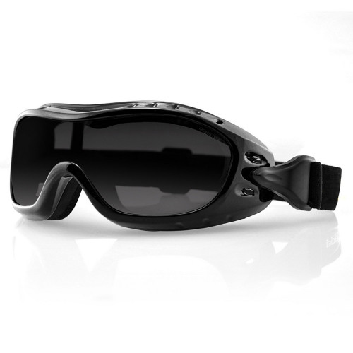 Bobster BHAWK02 Night Hawk II Goggles w/ Gloss Black Frame & Smoke Photochromic Lens