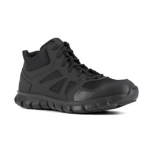 Reebok RB8405 Men's Sublite Cushion Tactical Mid-Cut Boots, Black