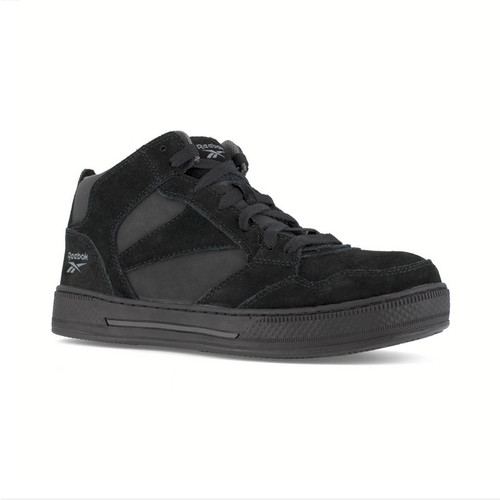 Reebok RB1735 Men's Dayod Skateboard Work High-Top Shoes, Black