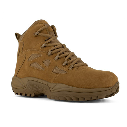 Reebok RB8650 Men's Rapid Response RB® 6" Stealth Boots with Side Zipper and Composite Toe, Coyote