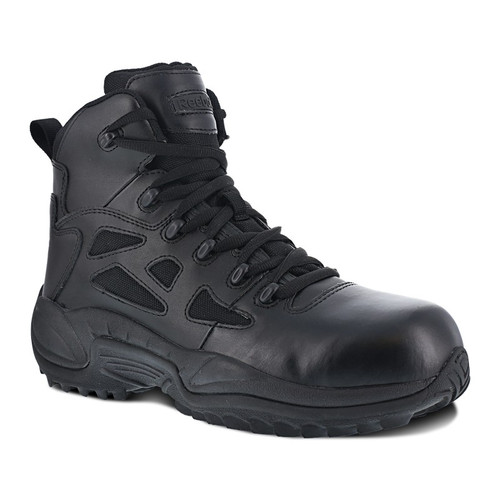 Reebok RB864 Women's Rapid Response RB® 6" Stealth Boots with Side Zipper and Composite Toe, Black