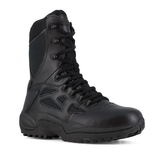 Reebok RB8875 Men's Rapid Response RB® 8" Stealth Boots with Side Zipper, Black